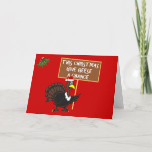 Funny Xmas Turkey Holiday Card