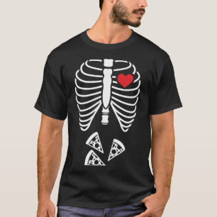 Funny Xray Easy Halloween Costume Rib Cage Skeleto T-Shirt