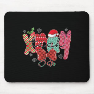Funny Xray Tech Christmas Women Coquette Bow Radio Mouse Mat