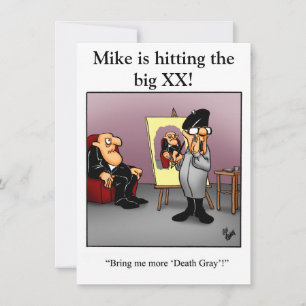 Funny XXth Birthday Party Invitations