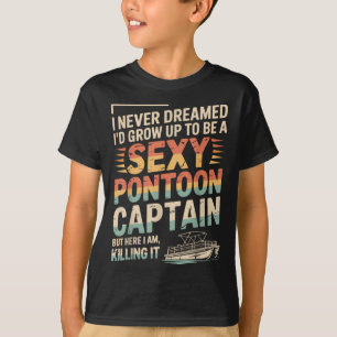Funny Y Pontoon Captain Men Women Cool Pontoon Lov T-Shirt