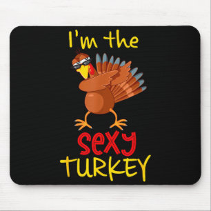 Funny Y Turkey Matching Family Group Thanksgiving Mouse Mat
