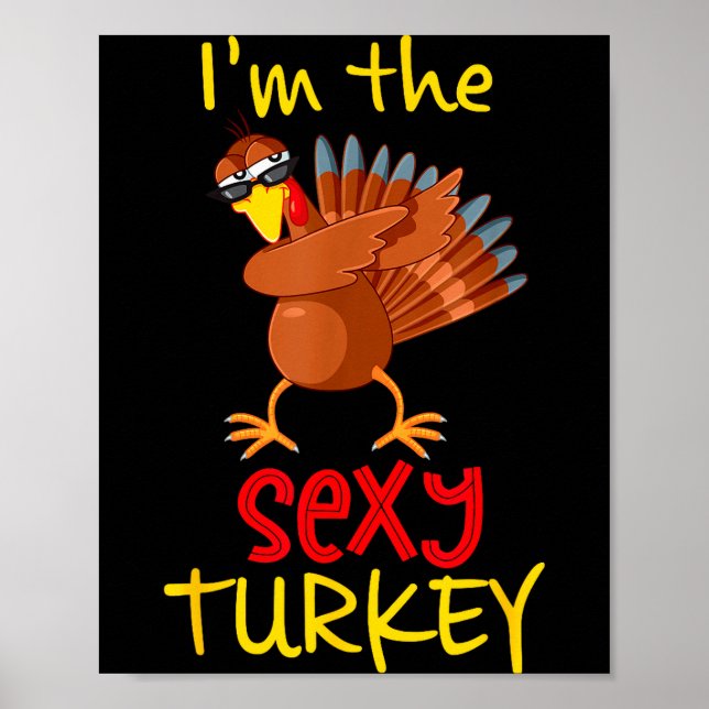 Funny Y Turkey Matching Family Group Thanksgiving  Poster (Front)