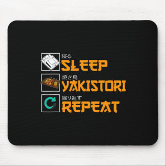 Funny Yakitori Design Chicken Skewers Japanese Bbq Mouse Mat