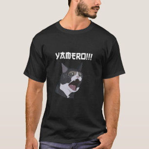 Funny Yamero Cat Meme Yamero Cat, A Sad Cat Scream T-Shirt