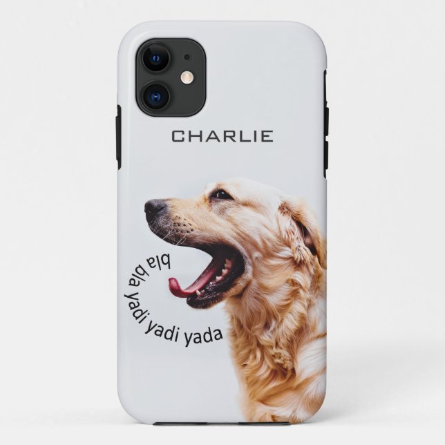 Funny Yapping Dog custom monogram phone cases (Back)