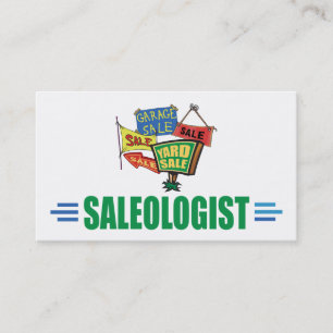 Funny Yard Sale Garage Sale Estate Sale Business Card