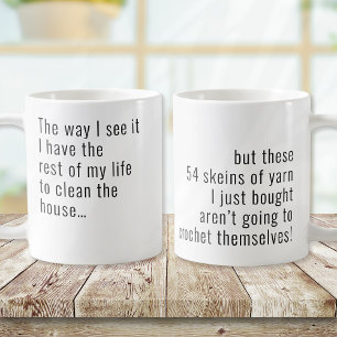 Funny Yarn Crochet  Coffee Mug