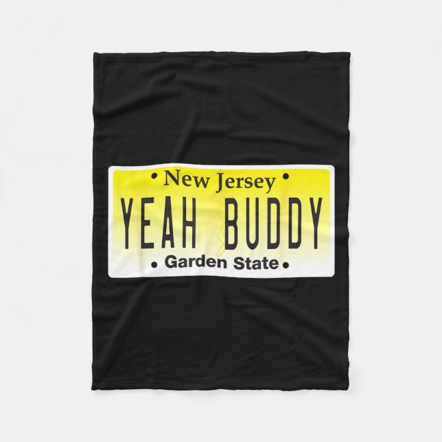 Funny Yeah Buddy Pauly D Jersey Shore Seaside Heig Fleece Blanket (Front)