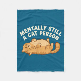 Funny Year Cat Pun Still Cat Fleece Blanket