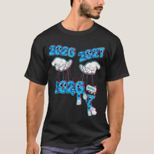 Funny Years 2027 7 67 Meme Hand T-Shirt
