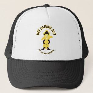 Funny yellow banana trucker hat