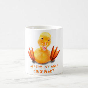 Funny Yellow Duck Mug - Custom Text