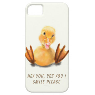 Funny Yellow Duck Playful Wink Happy Smile Barely There iPhone 5 Case