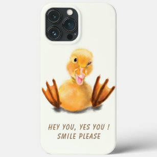 Funny Yellow Duck Playful Wink Happy Smile Case-Mate iPhone Case