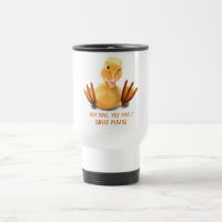 Funny Yellow Duck Playful Wink Happy Smile Please