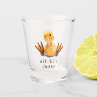Funny Yellow Duck Playful Wink - Smile - Cheers