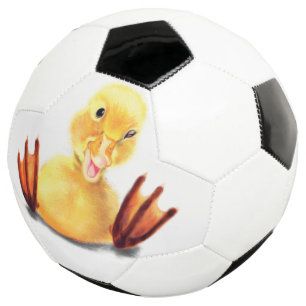 Funny Yellow Duck Playful Wink - Smile Football