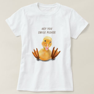 Funny Yellow Duck T-Shirt with Catchy Text