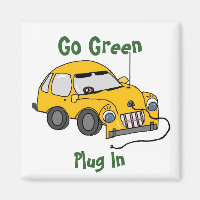 Funny Yellow Electric Car