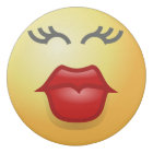 Funny Yellow Kiss Love Face Emoji Eraser