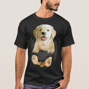 Funny Yellow Lab In Pocket Labrador Retriever_1 T-Shirt