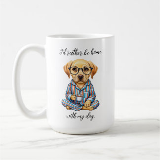 Funny Yellow Lab in Pyjamas Coffee Mug