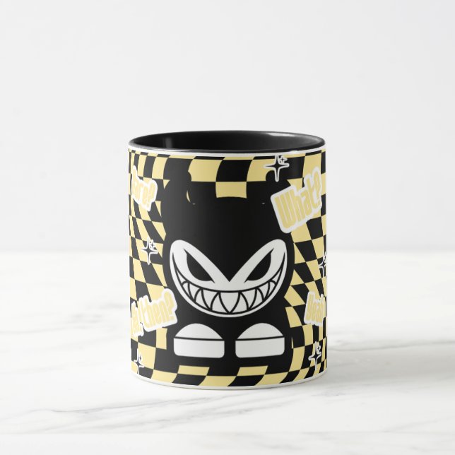 Funny Yellow Labubou-Inspired Mug | Cute Bold  (Center)