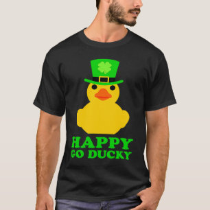 Funny Yellow Rubber Duck Leprechaun Hat St Patrick T-Shirt