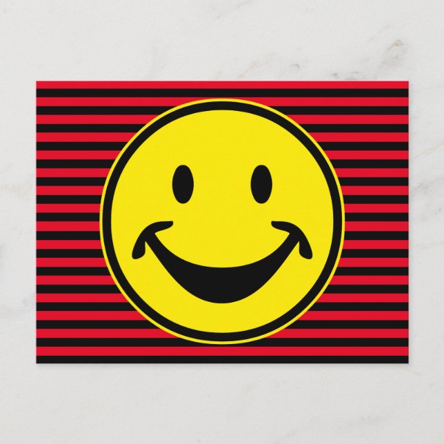 Funny yellow & stripes + your backg. & idea postcard (Front)