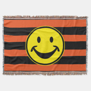 Funny yellow & stripes + your backg. & idea throw blanket