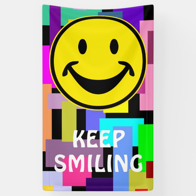 Funny yellow + your backg. & ideas banner (Vertical)