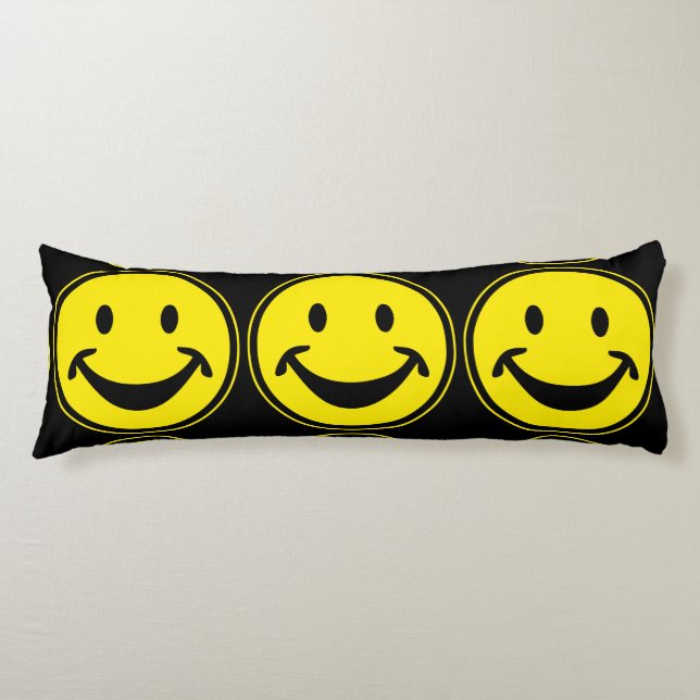 Funny yellow + your backg. & ideas body cushion (Front)