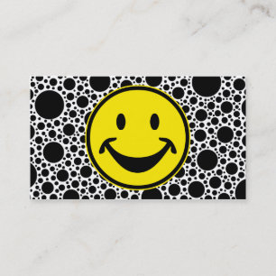 Funny yellow + your backg. & ideas business card