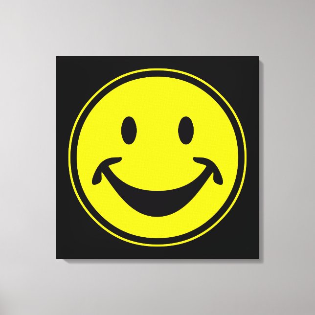 Funny yellow + your backg. & ideas canvas print (Front)