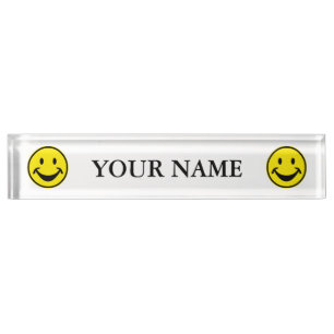 Funny yellow + your backg. & ideas nameplate