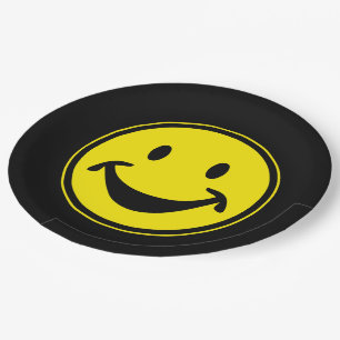 Funny yellow + your backg. & ideas paper plate