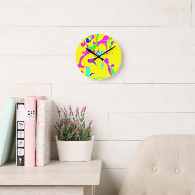 Funny yelow wall clock (Reading Room)