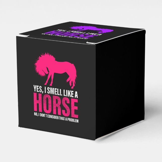 Funny Yes I Smell Like A Horse  Favour Box (Front Side)