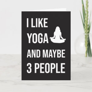 Funny Yoga Cards Meditation Peace
