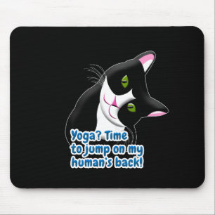 Funny Yoga Cat Mouse Mat