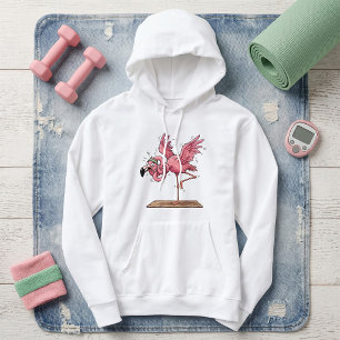 Funny Yoga Flamingo Workout Fail Hoodie