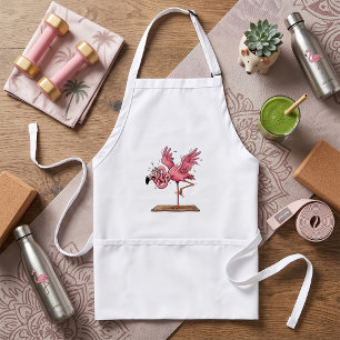 Funny Yoga Flamingo Workout Fail Standard Apron