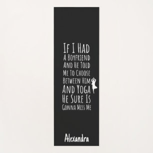 Funny Yoga Gifts For Her Girls Women Humor Joke Mat