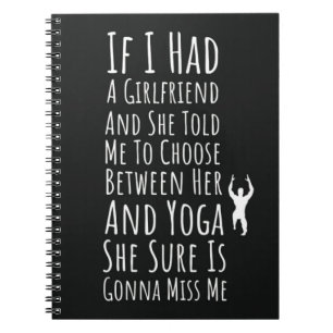 Funny Yoga Gifts For Men For Him Yogi Notebook