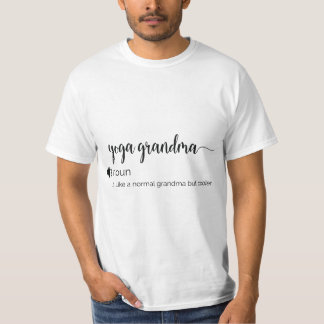 Funny Yoga Grandma definition T-Shirt
