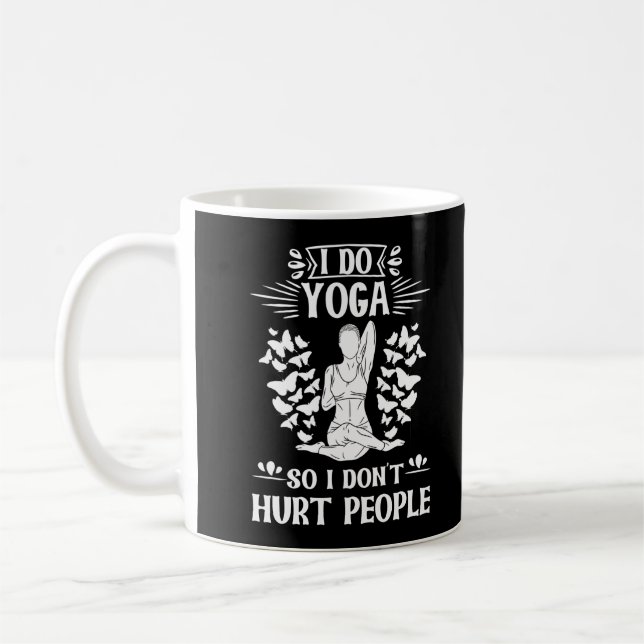 Funny Yoga Instructor Girls Yoga Meditation Humour Coffee Mug (Left)