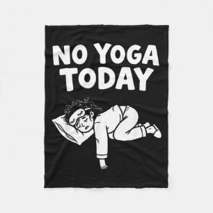 Funny Yoga Lazy Girl Fitness Humour Sarcastic Quot Fleece Blanket