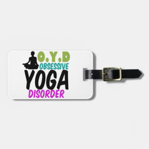Funny Yoga Luggage Tag