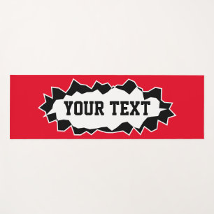 Funny yoga mat with personalized name or quote
